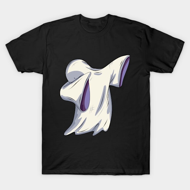 Kids Dabbing Ghost Dab Dance Ghost Halloween T-Shirt by TheTeeBee